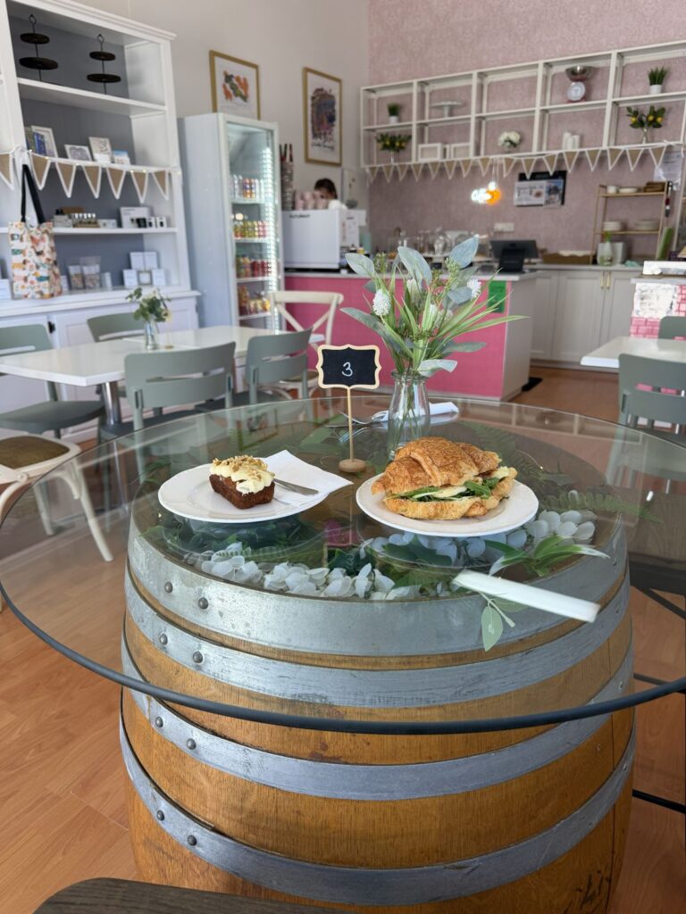 Bright dining room at Brunch & Beyond