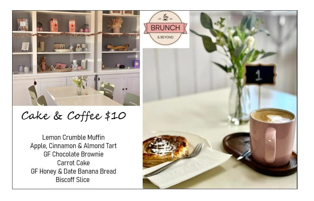 Cake and coffee special board