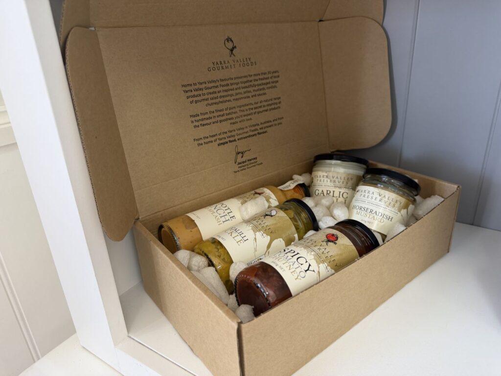 Gourmet sauces and chutneys gift box
