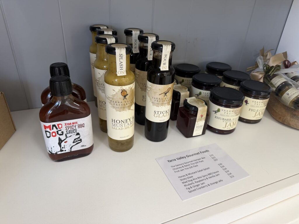 Sauces, chutneys and jams on the shelf